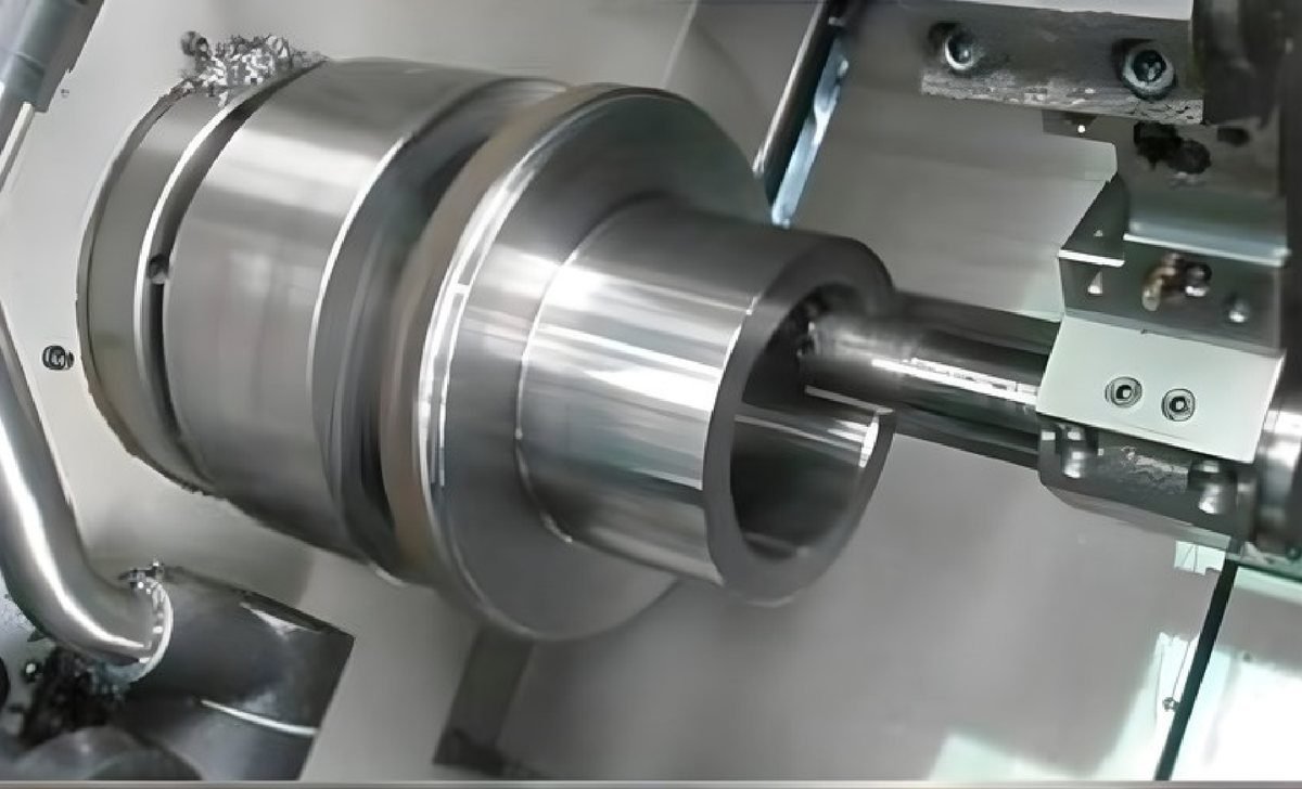 CNC lathe machining at AEM