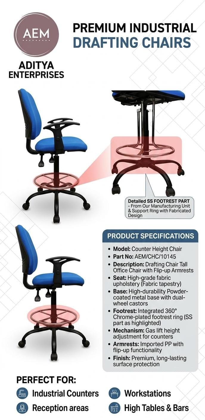 Industrial Drafting Chair