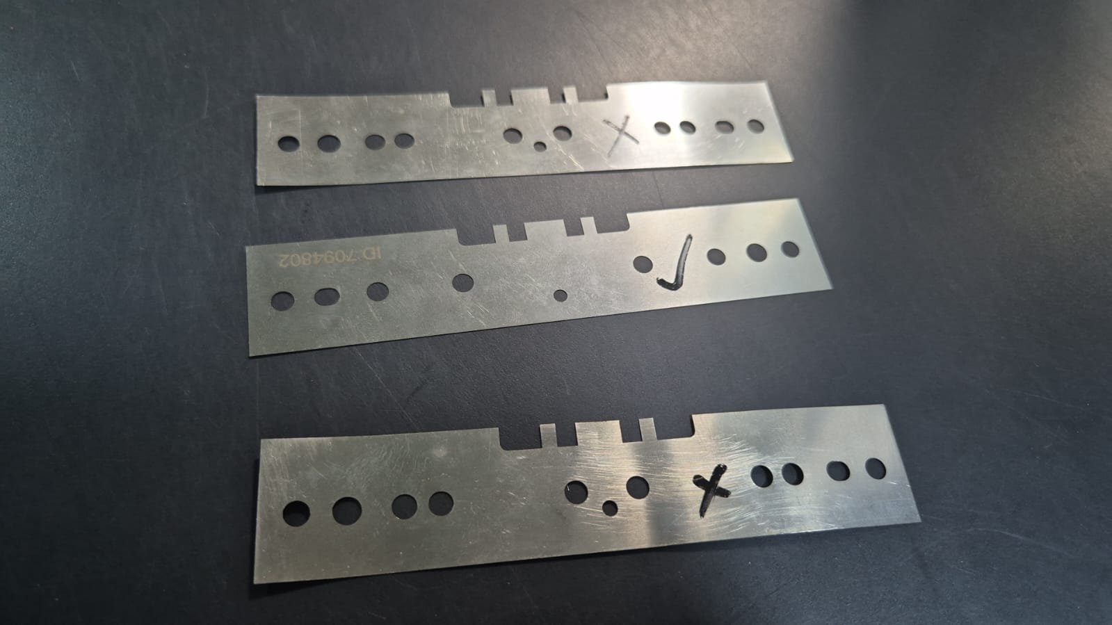Laser-cut SS Strips